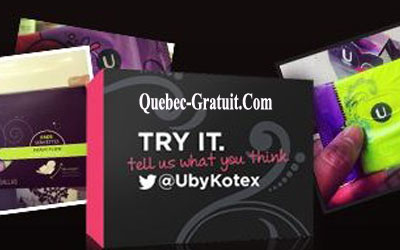 Échantillon gratuit de U by Kotex