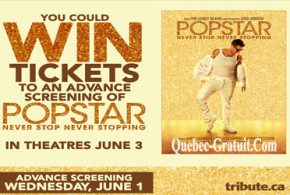 Billets pour l'avant-première du film Popstar