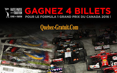 Billets pour le Grand Prix du Canada 2016