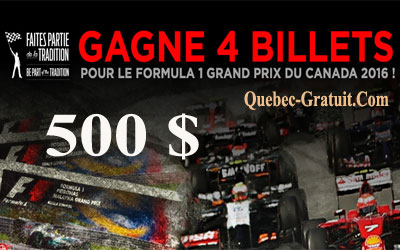 Billets Tribune 1 pour le Grand Prix du Canada
