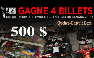 Billets Tribune 1 pour le Grand Prix du Canada