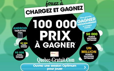 1000000 de points Shoppers Optimum