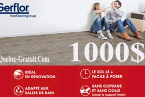 250 pieds carrés de plancher Gerflor