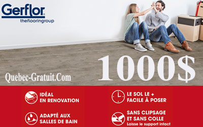 250 pieds carrés de plancher Gerflor