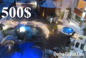 500 $ au Manoir du lac William