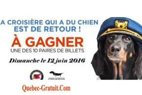 Billets pour la Croisière Une croisière qui a du chien