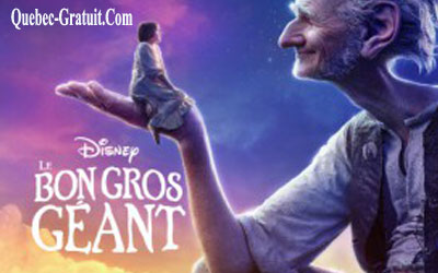 Billets pour le film Le bon gros géant de Disney