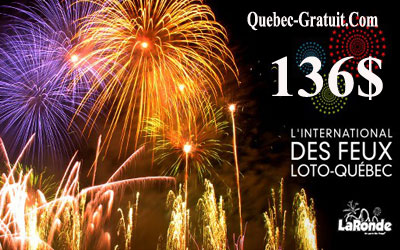 Billets pour l'international des feux Loto-Quebec