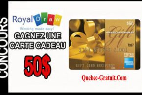 Carte cadeau American Express de 50$