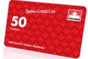 Carte cadeau Pétro-Canada de 50$