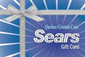 Carte cadeau Sears de 100$