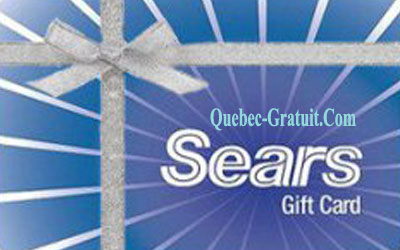Carte cadeau Sears de 100$