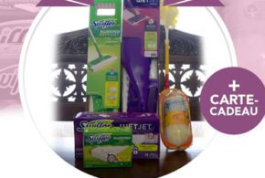 Carte-cadeau Visa de 50 et ensemble de produits Swiffer