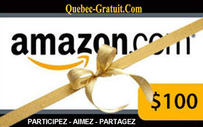 Carte cadeau de 100$ Amazon