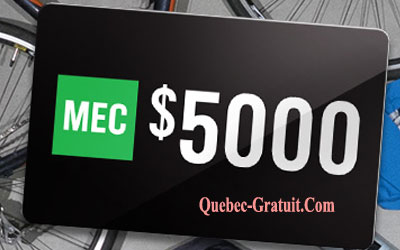 Carte-cadeau de 5000 $ de MEC