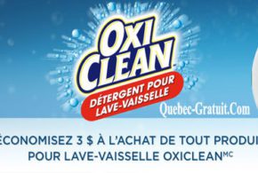 Détergent vaisselle OxiClean à 1.99$