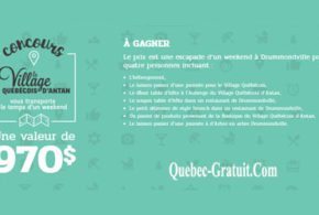 Escapade d’un weekend à Drummondville pour 4