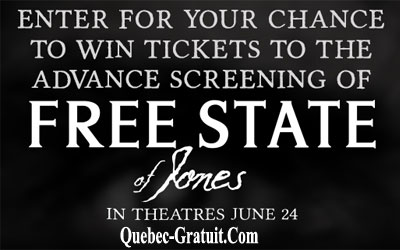 Billets pour l'avant-première de Free State of Jones