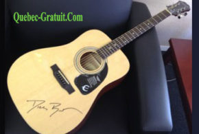 Guitare autographier par Dierks Bentley