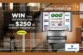 Réfrigérateur et 250 $ de produits Butterball