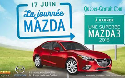 Véhicule de marque Mazda, modèle Mazda 3G, année 2016