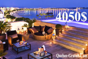 Voyage à Cannes de 4050 $