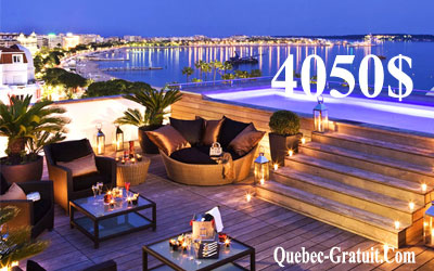 Voyage à Cannes de 4050 $