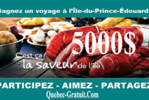 Voyage de 5000 $ à l'Île-du-Prince-Édouard
