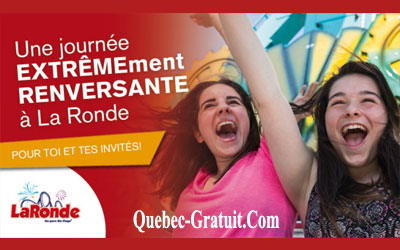 Billets pour la journée du 18 août 2016 à La Ronde