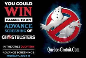 Billets pour l'avant-première du film Ghostbusters