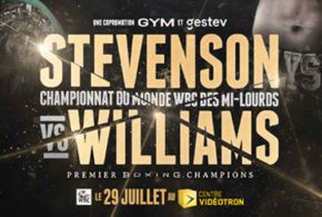 Billets pour le Gala Boxe Stevenson VS Williams