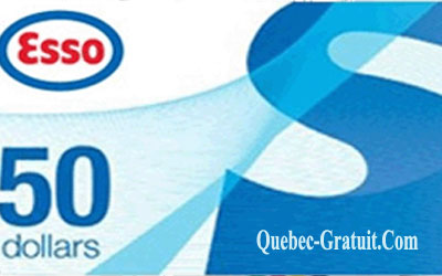 Carte cadeau Esso de 50 $