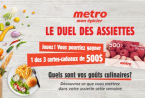 Carte-cadeau Metro de 500 $