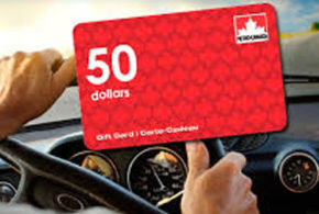 Carte cadeau Pétro-Canada de 50 $