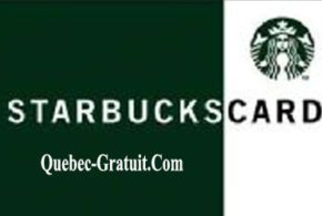 Carte cadeau Starbucks de 100 $