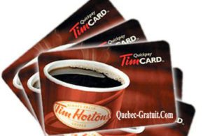 Carte cadeau Tim Hortons de 50 $