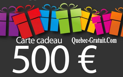 Carte-cadeau Visa de 500 $