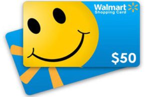 Carte cadeau Walmart de 50 $