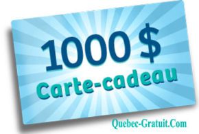 Carte cadeau d'épicerie de 1000 $
