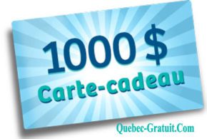 Carte cadeau d'épicerie de 1000 $