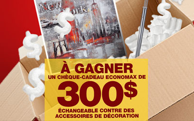 Chèque-cadeau EconoMax de 300 $