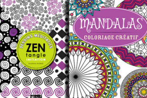 Combo de livre «Zentangle» et «Mandala»