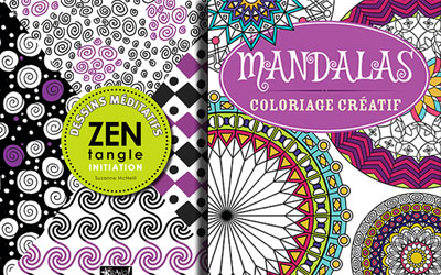 Combo de livre «Zentangle» et «Mandala»
