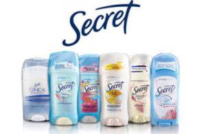 Déodorant Secret à 1$
