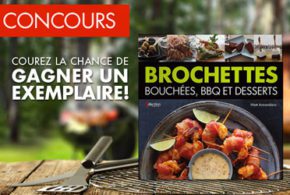 Exemplaire du livre Brochettes bouchées, BBQ et desserts