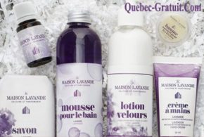 Panier cadeau de produits de la collection Pure Lavande