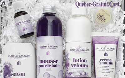 Panier cadeau de produits de la collection Pure Lavande