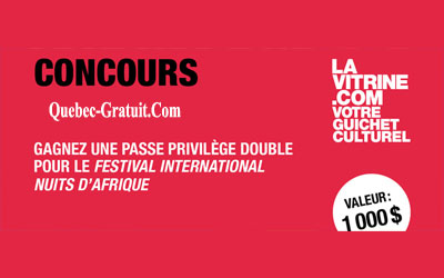 Passe Privilège Festival International Nuits d'Afrique