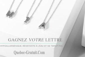 Pendentif de la lettre de votre choix