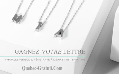 Pendentif de la lettre de votre choix